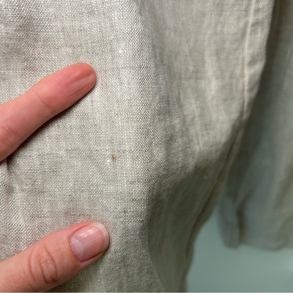 Reformation 100% Linen Pants Oatmeal Size 0 - Picture 6 of 15